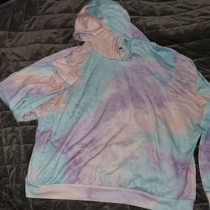 Pastel tie dye hoodie plus size 3xl